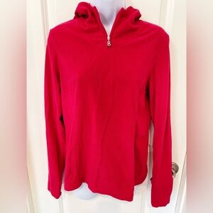 Bogner Women's Hot Pink Light Weight Fleece Pullover Hoodie Size M
